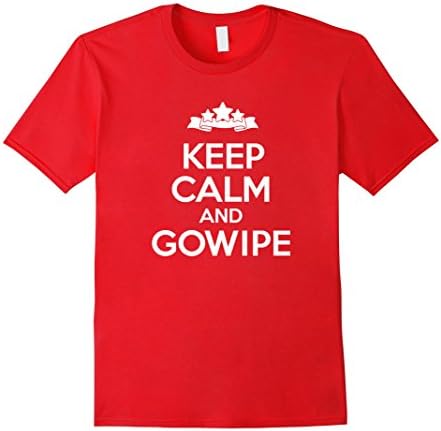 Men's Keep Calm And GoWiPe - Clash this T-Shirt with Enemy Clans XL Red