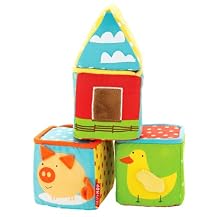 Skip Hop Funky Farmyard Build-a-Barn Blocks