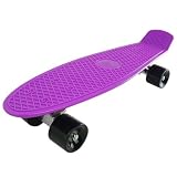 Pp-bk Deluxe NEW Complete Plastic Skateboard Street Surfing Purple Board with Expedited Shipping SFT A009