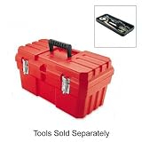 (Price/EA)Tool Box, 20x10x10, Plastic, Red