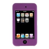 Solid Dark Purple Rubberized Snap on Crystal Hard Case for Apple Ipod Touch Itouch 8GB 16GB 32GB 2G 2nd Generation