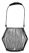 Metal lantern with inserted glass cylinder 7 1/4"H x 7 1/4"D