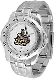Central Florida Knights Suntime Mens Sports Watch w/ Steel Band - NCAA College Athletics