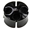 BONE PLUG BLACK HORN 7/8" - Sold as a Pair