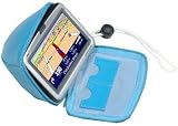 Review TomTom  / Tomtom GO 510 / 710 / 910 Blue Shadow Leather 'Zipper' Case