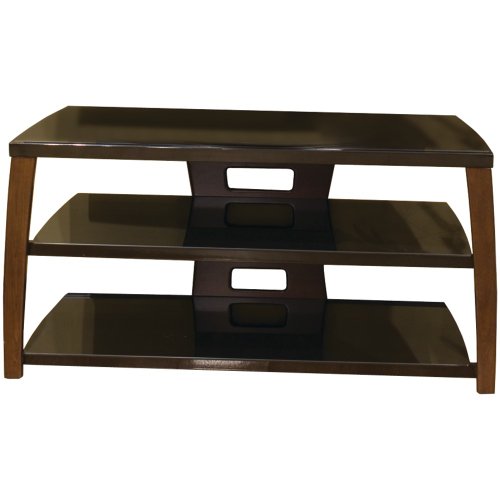 Best value Purchase Techcraft 42-Inch Wide Television Stand Walnut Glass Top