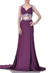 Strapless Chiffon  Dress with a Court Train 