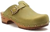 Women's Sanita Kristel Clogs GREEN 38 M EU, 7.5-8 M
