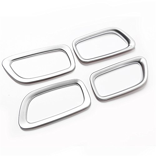 Kust LSK38417w Car Interior Door Handle Knob Cover Molding Trims(Pack of 1 Piece ABS Plating Trims Fit for Installed Size)