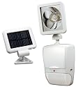 Heath Zenith SL-7210-WH 180-Degree Solar Powered Motion Security Light with LED Bulb, White