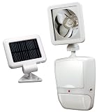 Heath Zenith SL-7210-WH 180-Degree Solar Powered Motion Security Light with LED Bulb, White