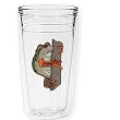 Tree Frog 12 oz Slimline Insulated Beverage Tumblers Set, Clear