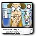 Londons Times Funny Society Cartoons - Glass Is Half-Fool - Mouse Pads
