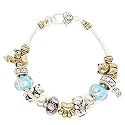 Cat Theme Designer Style Bead Charm Bracelet