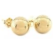 Gold Ball Earrings 14k Gold 8mm Jewelry