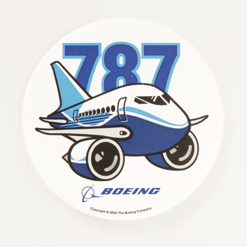 Boeing 787 Pudgy Sticker