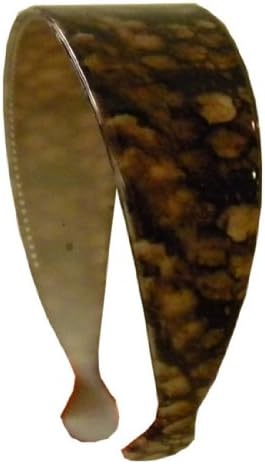 Wide 2 Inch Plastic Hair Band With Marbelized Pattern (Keshet Accessories)