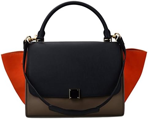 Fatteen Cat Women's Bat Leather Handbags Hobo Handbags Purse (Orange)