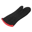 Charcoal Companion 17-Inch Flame Resistant Black BBQ or Oven Mitt