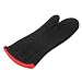 Charcoal Companion 17-Inch Flame Resistant Black BBQ or Oven Mitt