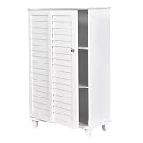 SEI Nassau White Louvered Towel Safe by Southern Enterprises, Inc.
