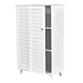 SEI Nassau White Louvered Towel Safe