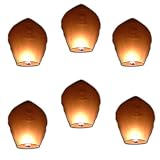 Glo-Lantern 6-Pack Sky Wish Lanterns UFO Balloons
