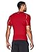 Under Armour Men's UA HeatGear Armour Short Sleeve Compression Shirt LG Red