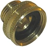 LASCO 15-1701 3/4-Inch Female Garden Hose by 1/2-Inch Male Pipe Thread Brass Adapter