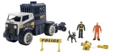 Childrens Toyshop  Toys : Mattel Matchbox Mega Rig K-9 Police Unit Emergency Action Pack