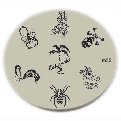 Konad Stamping Nail Art Image Plate - M28