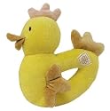 Eco Friendly MiYim 100% Organic Cotton Chicken Baby Rattle Ring Toy