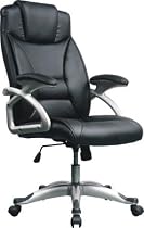 BRAND NEW HIGH BACK HEAVY DUTY LEATHER EXECUTIVE OFFICE CHAIR
