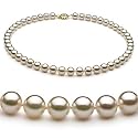 PearlsOnly White 7.5-8mm AAA Japanese Akoya Pearl Necklace