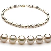 White 7.5-8mm AAA Japanese Akoya Pearl Necklace 23 inch Matinee Length