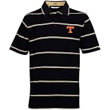Cutter & Buck Tennessee Volunteers Black Striped Tailgate Polo