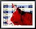 Bull in Front of Stock Market Quotes Framed Art Poster Print, 49x39