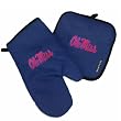Ole Miss Mitt Potholder Set University of Mississippi for Kitchen Tailgating or Barbecue Pot Holder College NCAA Licensed Kitchen Tailgating Accessories make Great Unique GIFT IDEAS for HIM or HER, College Students Fans Men Ladies Woman Women