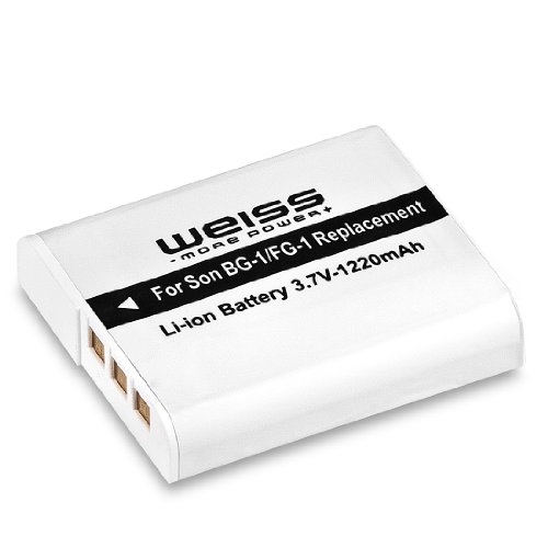 Weiss NP-BG1 Li-Ion Akku (3,7 V, 1220 mAh) f&uuml;r Sony Cybershot DSC HX5 / DSC-HX7 / DSC-HX9  Preisvergleich