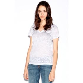 Buy Allen Allen Ladies Shortsleeve Loose Fit V-Neck Top by Allen Allen