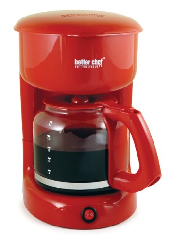 Better Chef 12-Cup Coffee Maker, Red Better Chef 12-Cup Coffee Maker, Red