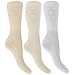 Womens/Ladies Wide Fit Diabetic Socks With Easytop Comfort Grip (Pack Of 3)