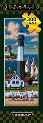 Tybee Island Lighthouse 300pc 8x24 Tall Jigsaw Puzzle by Eric Dowdle
