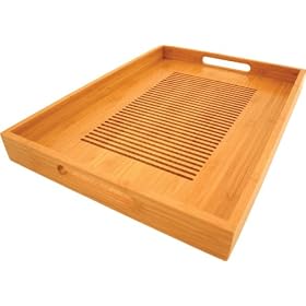 Totally Bamboo Lattice Tray, 14 by 19-Inch