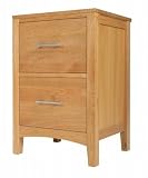 Hereford 2 drawer filing cabinet solid oak wood furniture