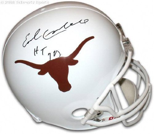 Earl Campbell Autographed Helmet | Details: Texas Longhorns, Riddell Replica Helmet, HT'77 Inscription