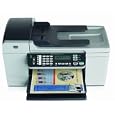 HP Officejet 5610 All in One  Multifunction ( fax / copier / printer / scanner )  color  ink jet  copying (up to): 20 ppm (mono) / 13 ppm (color)  printing (up to): 20 ppm (mono) / 13 ppm (color)  100 sheets  33.6 Kbps  USB by Hewlett Packard