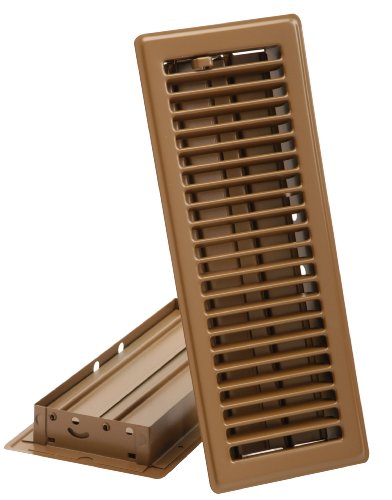 Imperial Manufacturing RG2004 4-Inch by 10-Inch Floor Register, Brown