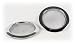 2pc. Beautiful Screened Chrome Resonator Sound Hole Inserts