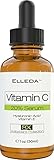 Elleda Organic Vitamin C Serum for Face - 30 ml - 20% Vitamin C with Hyaluronic Acid